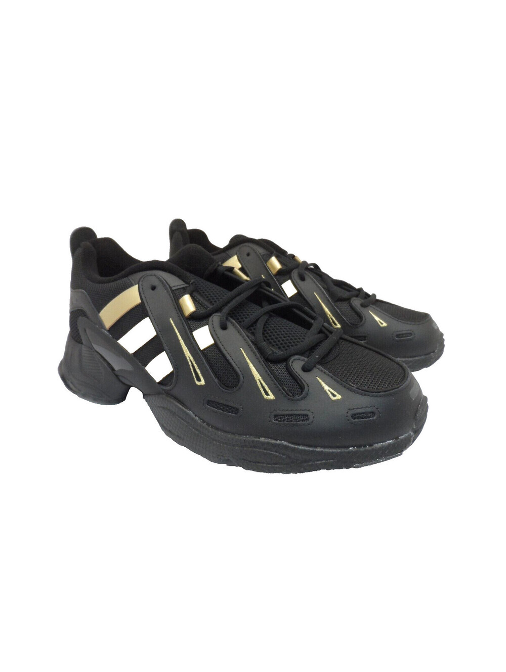 Adidas Men's EG5660 EQT Gazelle Athletic Shoes Black/Gold Size 13M